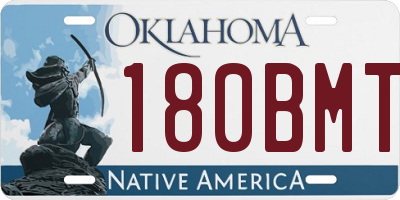 OK license plate 180BMT
