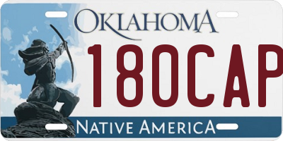 OK license plate 180CAP