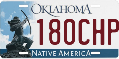 OK license plate 180CHP
