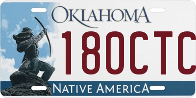 OK license plate 180CTC