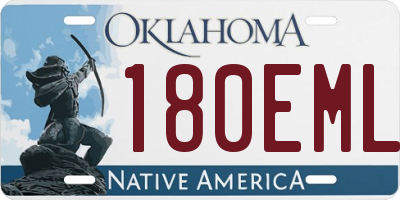 OK license plate 180EML