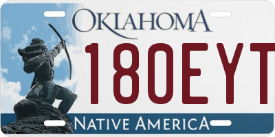 OK license plate 180EYT