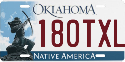 OK license plate 180TXL
