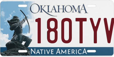 OK license plate 180TYV
