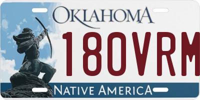 OK license plate 180VRM