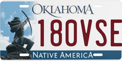 OK license plate 180VSE
