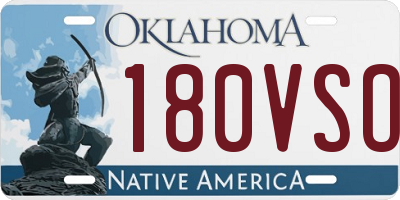 OK license plate 180VSO