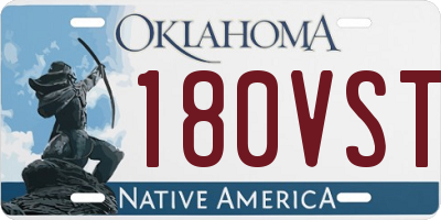 OK license plate 180VST