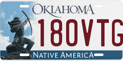 OK license plate 180VTG