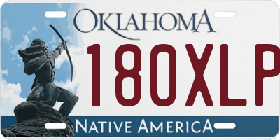 OK license plate 180XLP