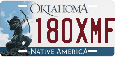 OK license plate 180XMF