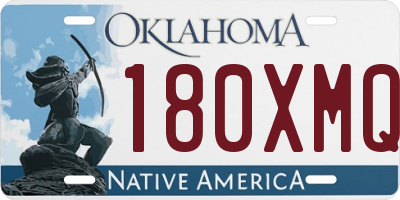 OK license plate 180XMQ