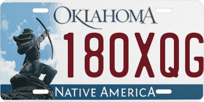 OK license plate 180XQG