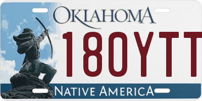 OK license plate 180YTT