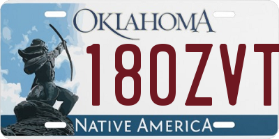OK license plate 180ZVT