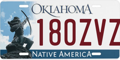 OK license plate 180ZVZ