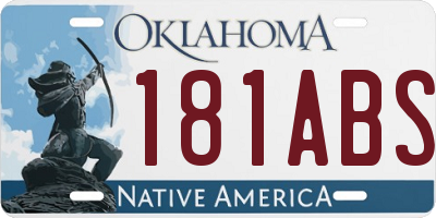 OK license plate 181ABS