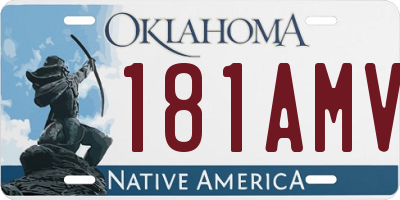 OK license plate 181AMV