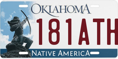 OK license plate 181ATH