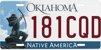 OK license plate 181CQD