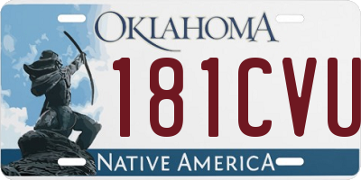 OK license plate 181CVU