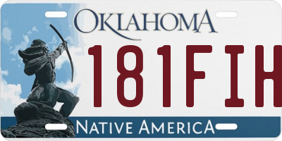 OK license plate 181FIH