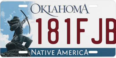 OK license plate 181FJB