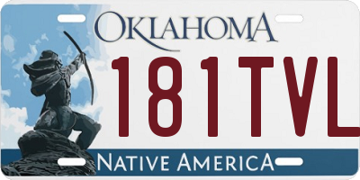 OK license plate 181TVL