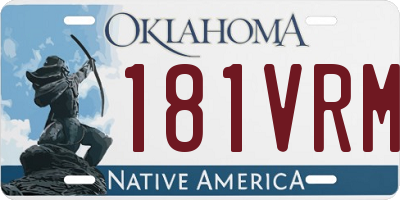 OK license plate 181VRM