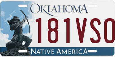 OK license plate 181VSO
