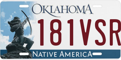 OK license plate 181VSR