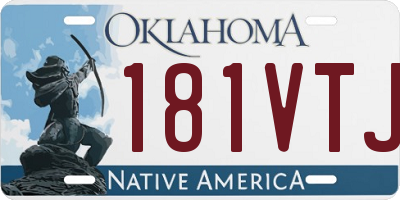 OK license plate 181VTJ
