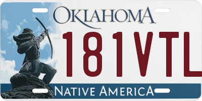 OK license plate 181VTL