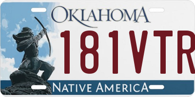 OK license plate 181VTR