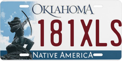 OK license plate 181XLS