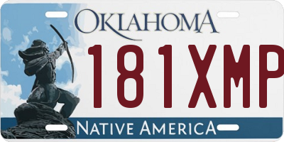 OK license plate 181XMP