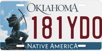 OK license plate 181YDO