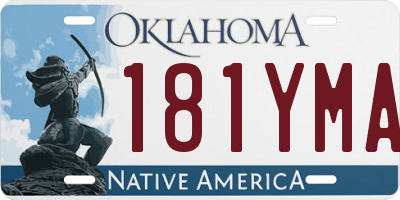 OK license plate 181YMA