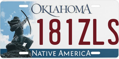 OK license plate 181ZLS