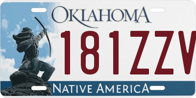 OK license plate 181ZZV