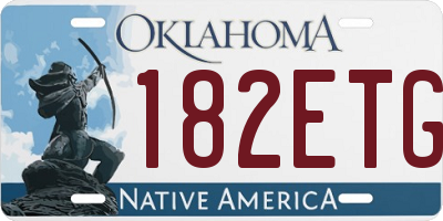 OK license plate 182ETG