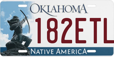 OK license plate 182ETL