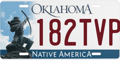 OK license plate 182TVP
