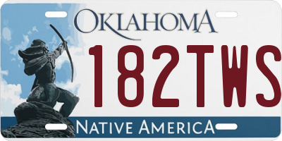 OK license plate 182TWS