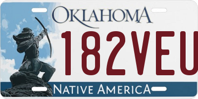 OK license plate 182VEU