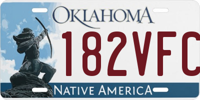 OK license plate 182VFC