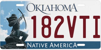 OK license plate 182VTI