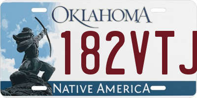 OK license plate 182VTJ