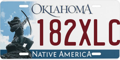 OK license plate 182XLC