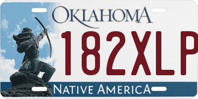 OK license plate 182XLP